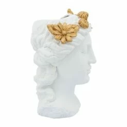 Sagebrook Home Resin Flower Lady Bust Planter White/gold -Cheap Planters Store unnamed file 1687
