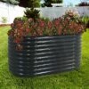 Sunnydaze Decor Sunnydaze Large Oval Steel Raised Garden Bed - Stand-Up Height - 62.5" W x 32" H - Dark Gray 2 Sunnydaze Decor Sunnydaze Large Oval Steel Raised Garden Bed - Stand-Up Height - 62.5" W x 32" H - Dark Gray -Cheap Planters Store unnamed file 169