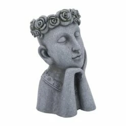 Sagebrook Home Resin Daydreaming Lady Planter Gray -Cheap Planters Store unnamed file 1697