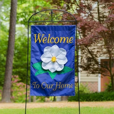 Evergreen Fleur de Lis House Flag Arbor Stand- 30x75.5 in Garden and House Flag Accessories 4 Evergreen Fleur de Lis House Flag Arbor Stand- 30x75.5 in Garden and House Flag Accessories - Image 2