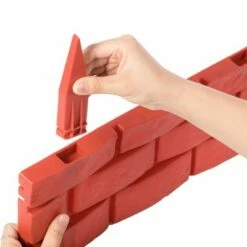 Gardenised Outdoor Brick Stone Gate Lawn Edging Pack of 8, Red 17 Gardenised Outdoor Brick Stone Gate Lawn Edging Pack of 8, Red -Cheap Planters Store unnamed file 1722