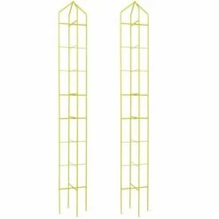 Tall Zenith Folding Garden Supports Set of 2 - yellow - Gardener's Supply Company