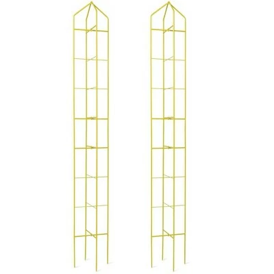 Tall Zenith Folding Garden Supports Set of 2 - yellow - Gardener's Supply Company 3 Tall Zenith Folding Garden Supports Set of 2 - yellow - Gardener's Supply Company