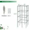 Costway 4 Pack Tomato Cages Garden Cages Stakes Plant Trellis 16'' x 16'' x 39'' 2 Costway 4 Pack Tomato Cages Garden Cages Stakes Plant Trellis 16'' x 16'' x 39'' -Cheap Planters Store unnamed file 1806