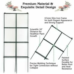 Costway 4 Pack Tomato Cages Garden Cages Stakes Plant Trellis 16'' x 16'' x 39'' -Cheap Planters Store unnamed file 1813