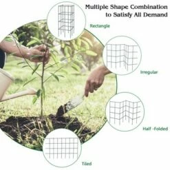 Costway 4 Pack Tomato Cages Garden Cages Stakes Plant Trellis 16'' x 16'' x 39'' -Cheap Planters Store unnamed file 1814