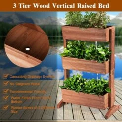 Costway 3-Tier Raised Garden Bed Vertical Freestanding Elevated Planter Patio Balcony 14 Costway 3-Tier Raised Garden Bed Vertical Freestanding Elevated Planter Patio Balcony -Cheap Planters Store unnamed file 184