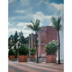 18'' X 18'' Square Dorchester Planter - Weathered Terracotta - Crescent Garden