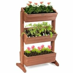 Costway 3-Tier Raised Garden Bed Vertical Freestanding Elevated Planter Patio Balcony 18 Costway 3-Tier Raised Garden Bed Vertical Freestanding Elevated Planter Patio Balcony -Cheap Planters Store unnamed file 188