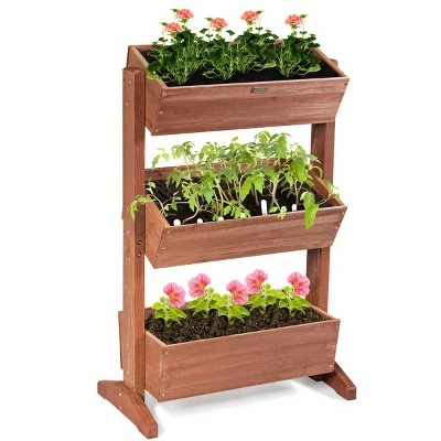Costway 3-Tier Raised Garden Bed Vertical Freestanding Elevated Planter Patio Balcony 10 Costway 3-Tier Raised Garden Bed Vertical Freestanding Elevated Planter Patio Balcony - Image 8