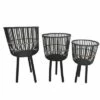 Set of 3 Bamboo Footed Planters - Sagebrook Home Black 1 Set of 3 Bamboo Footed Planters - Sagebrook Home Black -Cheap Planters Store unnamed file 1911