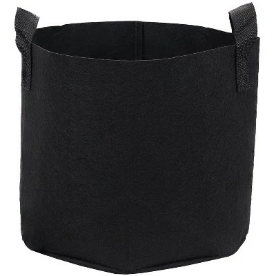 Sunnydaze Decor Sunnydaze 3-Gallon Garden Grow Bag with Handles Non-Woven Polypropylene Fabric, Black, 5pc 9 Sunnydaze Decor Sunnydaze 3-Gallon Garden Grow Bag with Handles Non-Woven Polypropylene Fabric, Black, 5pc - Image 7
