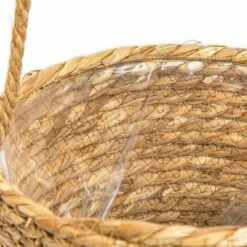 Farmlyn Creek Rope Hanging Planter, Woven Ceiling Plant Basket Hanger, 8 x 8 x 6" -Cheap Planters Store unnamed file 1925