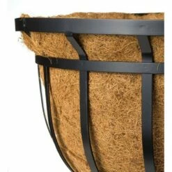 Plow & Hearth - Footed Steel Round Basket Planter with Natural Coir Liner -Cheap Planters Store unnamed file 1977
