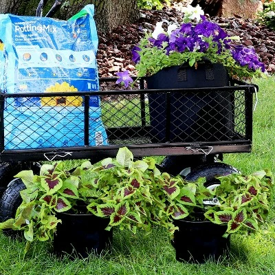 Sunnydaze Decor Sunnydaze 1 Gallon Garden Grow Bag with Handles Non-Woven Polypropylene Fabric, Black, 10pc 3 Sunnydaze Decor Sunnydaze 1 Gallon Garden Grow Bag with Handles Non-Woven Polypropylene Fabric, Black, 10pc