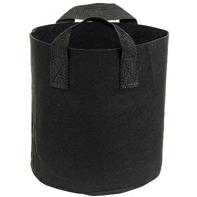 Sunnydaze Decor Sunnydaze 2-Gallon Garden Grow Bag with Handles Nonwoven Polypropylene Fabric, Black, 10pc 7 Sunnydaze Decor Sunnydaze 2-Gallon Garden Grow Bag with Handles Nonwoven Polypropylene Fabric, Black, 10pc - Image 6