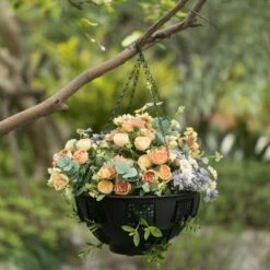 Gardenised Durable Plastic Lace Ultimate Hanging Baskets Tomato, Flower, and Herb Outdoor Flower Planter -Cheap Planters Store unnamed file 2070