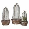 Wire Cloche Planter Brown 3pk - 3R Studios -Cheap Planters Store unnamed file 2096