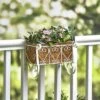 The Lakeside Collection Lakeside Antique White Scrolled Metal Deck and Railing Planter for Outdoors -Cheap Planters Store unnamed file 2098