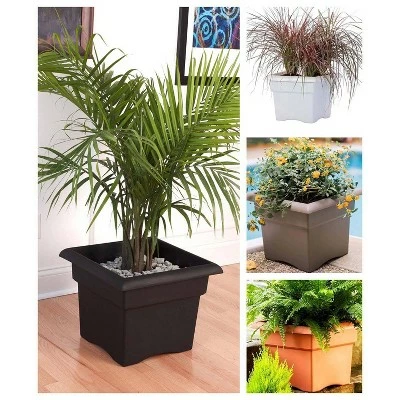 Square Veranda Deck Box Planter - Bloem White 6 Square Veranda Deck Box Planter - Bloem White - Image 4