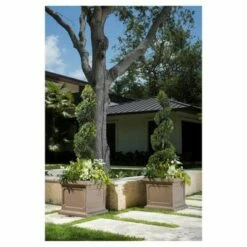 24'' Square Estate Planter - Brown - Crescent Garden