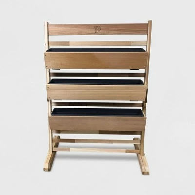 36" Rectangular Vertical Garden Planter Cedar - GRO Products 3 36" Rectangular Vertical Garden Planter Cedar - GRO Products