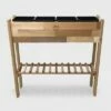 GRO Products 26" x 10.5" x 7" Elevated Rectangular Garden Bed Planters With Removable Liners Cedar