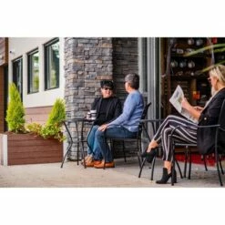 Vita Urbana Small Parklette Rectangular Planter - New England Arbors Slate