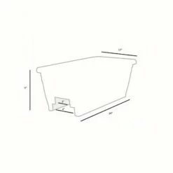 The HC Companies HC Companies SPX24DBOA10 Heavy Duty 24-Inch Width Akro Deck Rail Box Planter, White with plugs (5 Pack) -Cheap Planters Store unnamed file 2231