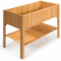 Costway Raised Garden Bed Elevated Planter Box Shelf Standing Garden Herb Garden Wood -Cheap Planters Store unnamed file 2250