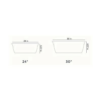 The HC Companies ECW24000A10 Indoor Outdoor 24 Inch Eclipse Series Window Flower Garden Ornamental Planter Box with Removable Attached Saucer, White 5 The HC Companies ECW24000A10 Indoor Outdoor 24 Inch Eclipse Series Window Flower Garden Ornamental Planter Box with Removable Attached Saucer, White - Image 3