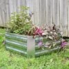 Sunnydaze Decor Sunnydaze Corrugated Galvanized Steel Raised Garden Bed for Plants, Vegetables, and Flowers - 24" Square x 12" H - Silver -Cheap Planters Store unnamed file 228