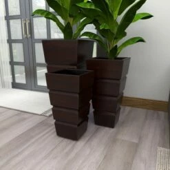 Olivia & May Set of 3 Contemporary Rectangular Iron Planters Brown - Olivia & May -Cheap Planters Store unnamed file 2290