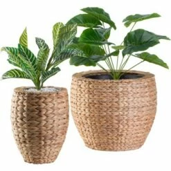 Vintiquewise Water Hyacinth Round Floor Planter with Metal Pot -Cheap Planters Store unnamed file 2303
