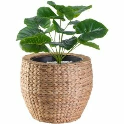 Vintiquewise Water Hyacinth Round Floor Planter with Metal Pot -Cheap Planters Store unnamed file 2304