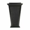FCMP Outdoor MOD-WP3000-BLK-2 24-Inch Self Watering Freestanding Pedestal Home Wicker Planter Set of 2, Black -Cheap Planters Store unnamed file 2306