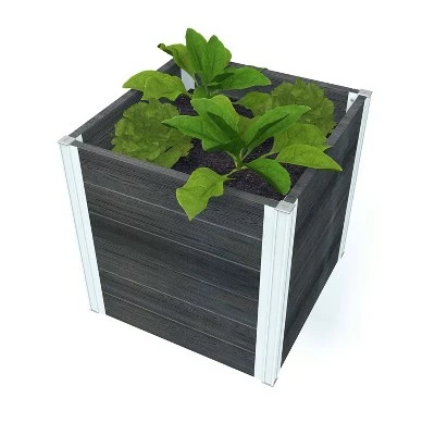 Vita Urbana Cube Square Planter - New England Arbors Espresso 13 Vita Urbana Cube Square Planter - New England Arbors Espresso - Image 11