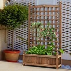 Costway Solid Wood Planter Box with Trellis Weather-Resistant Outdoor 25''x11''x48'' 14 Costway Solid Wood Planter Box with Trellis Weather-Resistant Outdoor 25''x11''x48'' -Cheap Planters Store unnamed file 2326