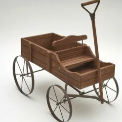 The Lakeside Collection Lakeside Wooden Country Planter Wagon with 2 Planting Sections -Cheap Planters Store unnamed file 2339