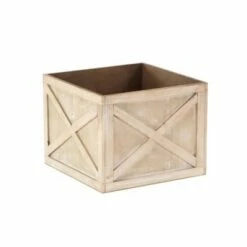 Set of 3 Farmhouse Wooden Crate Planters - Olivia & May Faded -Cheap Planters Store unnamed file 2345