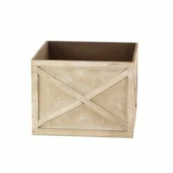 Set of 3 Farmhouse Wooden Crate Planters - Olivia & May Faded -Cheap Planters Store unnamed file 2347