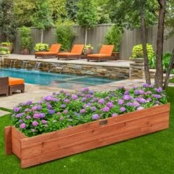 Costway 28/36/40 Inch Wooden Flower Planter Box Garden Yard Decorative Window Box Rectangular -Cheap Planters Store unnamed file 2360