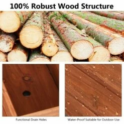 Costway 28/36/40 Inch Wooden Flower Planter Box Garden Yard Decorative Window Box Rectangular -Cheap Planters Store unnamed file 2362