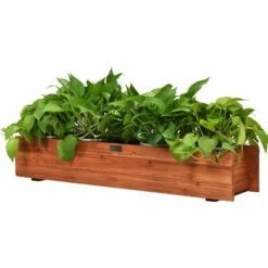 Costway 28/36/40 Inch Wooden Flower Planter Box Garden Yard Decorative Window Box Rectangular -Cheap Planters Store unnamed file 2366