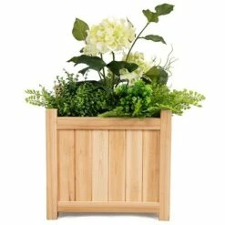 Costway Square Wood Flower Planter Box Raised Vegetable Patio Lawn Garden folding -Cheap Planters Store unnamed file 2387