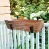 22"W Rectangular Flower Box Copper Plated Galvanized Steel with Black Wrought Iron Clamp-On Brackets - ACHLA Designs -Cheap Planters Store unnamed file 2392