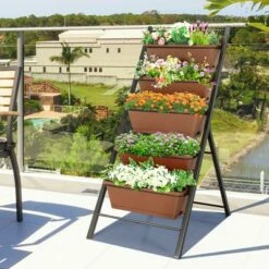 Costway 2PCS 5-Tier Vertical Raised Garden Bed Elevated Planter 5 Container Box 15 Costway 2PCS 5-Tier Vertical Raised Garden Bed Elevated Planter 5 Container Box -Cheap Planters Store unnamed file 2416