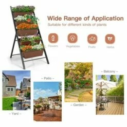 Costway 2PCS 5-Tier Vertical Raised Garden Bed Elevated Planter 5 Container Box 17 Costway 2PCS 5-Tier Vertical Raised Garden Bed Elevated Planter 5 Container Box -Cheap Planters Store unnamed file 2418