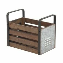Olivia & May Set of 2 Rustic Wood and Iron Rectangular Storage Crates - Olivia & May 10 Olivia & May Set of 2 Rustic Wood and Iron Rectangular Storage Crates - Olivia & May -Cheap Planters Store unnamed file 2427