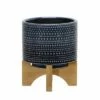 Dotted Planter with Wood Stand - Sagebrook Home Green 1 Dotted Planter with Wood Stand - Sagebrook Home Green -Cheap Planters Store unnamed file 2431